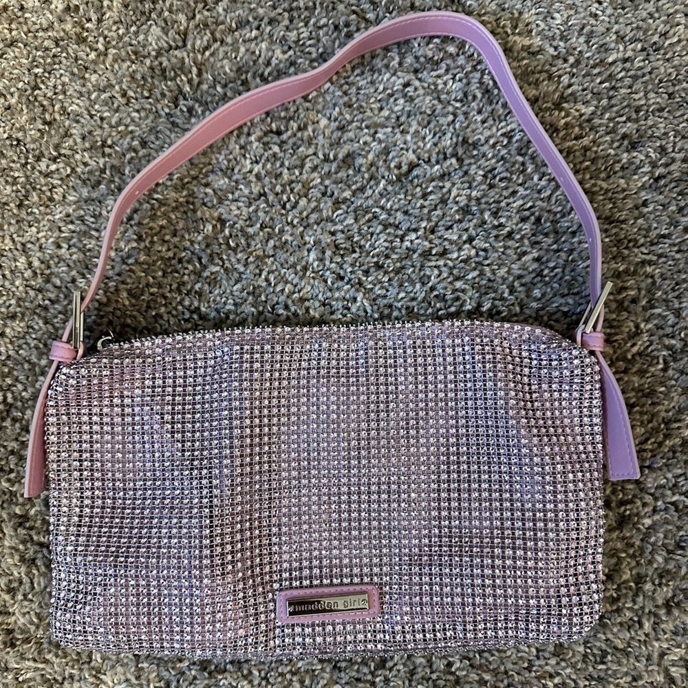 Pink Beaded Shoulder Bag